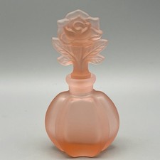 Frosted Glass Perfume Bottle with Faceted Crystal Ball Stopper — listing 3