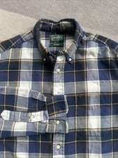 Gitman Bros Vintage Brown Herringbone Flannel Button-Down Shirt — listing 4