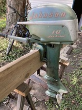 Vintage 1950s Blue/Silver Small Outboard Boat Motor (approx. 3-5 HP), Multiple Units — listing 5