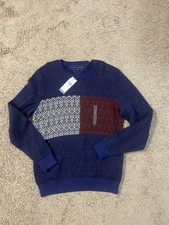 Vintage Tommy Hilfiger Jeans Yellow Ribbed V-Neck Sweater with Logo Sleeve Tape, Size L — listing 4