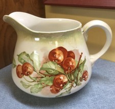 Homer Laughlin Genessee Shape Transfer Milk Pitcher with Pink Roses