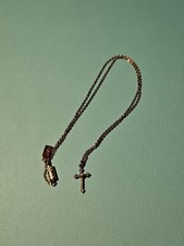 1928 Jewelry Co. Filigree Cross Pendant Necklace with Green & Amber Beaded Chain — listing 2