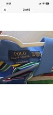 Polo Ralph Lauren Royal Blue Applique Spellout Logo T-Shirt, Size S — listing 5