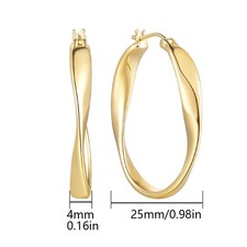 Gold-Tone Hoop Earring Set (5 Pairs) with Faux Pearl, Textured & Smooth Hoops — listing 2