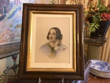 Antique Hand-Colored English Engraving of Kneeling Figure, circa 1813 — listing 4
