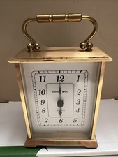 Tiffany & Co. French Brass Carriage Clock with Serpentine Case and Subsidiary Seconds Dial — listing 6