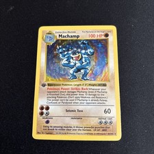 1999 Pokemon Base Set Machamp Holo 1st Edition 8/102 — listing 4