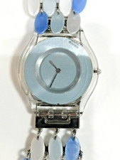 Swatch Ladies' Watch with Pink Dial, Multicolor Numerals and Multi-Strand Bead Wire Cable Bracelet — listing 6