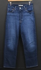 Levi's Premium Ribcage Straight Ankle Jeans, Big E, Women's Size 30 (High-Rise, Blue Wash) — listing 5