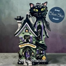 Blue Sky Clayworks Hand-Painted Cat Face Lidded Sugar Bowl / Canister — listing 5
