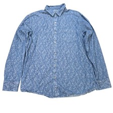 Marc Anthony Men's Slim Fit Stretch Short Sleeve Floral Print Button-Up Shirt — listing 4