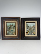 Framed Parisian Street Scene Print with Storefronts (Confiserie, Patisserie, Passage Voltaire) — listing 4
