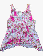 Maeve by Anthropologie Black Floral Button-Front Blouse, US 6 — listing 5