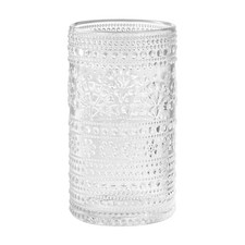 The Pioneer Woman Embossed Glass Storage Canister with Floral Ceramic Clamp Lid — listing 2