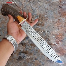 Hand-Forged Knife Made From an Old File, Stamped "OLD FILE HAND MADE" — listing 6