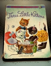 Plush Pink Cat/Kitten Baby Toy with "Three Little Kittens" Embroidery