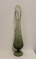 Vintage Green Hobnail Glass Vase, DPS Dois XL, Made in Italy — listing 6