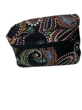 Vera Bradley Quilted Zip Cosmetic Make-up Bag in Ribbons Floral Print, listing 2