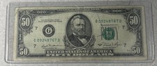 Series 1981 $50 Federal Reserve Note, Ulysses S. Grant, New York (B) District — listing 3