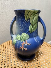 Roseville Pottery Fuchsia Two-Handled Vase 898-8 — listing 5