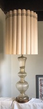 Pair of Mid-Century Marbro Murano Green Glass Obelisk Table Lamps with Brass Fittings — listing 6