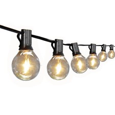 Battery-Operated LED String Light Set with Frosted Globe Bulbs and Battery Pack — listing 2
