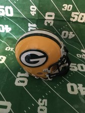 Riddell Green Bay Packers Mini Football Helmet - Signed by Brett Favre (Personalized to Chris) — listing 5