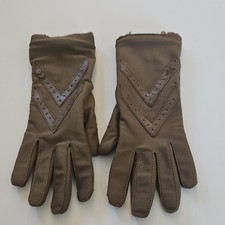 Vintage Aris Isotoner Gloves, Navy Blue with Red Piping, One Size Stretch, in Original Box
