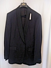 Black Double-Breasted Shawl Collar Tuxedo Dinner Jacket with Satin Lapels — listing 6