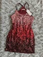 MANER Black Sequin Spaghetti Strap Tank Top, Size XL