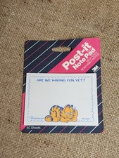 Vintage 1990 Garfield 3M Post-it Note Pad "Compute This, Sucker!" Sealed on Card — listing 3