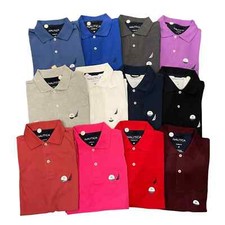 Nautica Men's Classic Fit Pique Polo Shirt, Coral/Salmon Red, Size XXL — listing 3