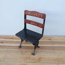 Antique Cast Iron & Wood School Desk with Swivel Chair — listing 4