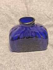 Cobalt Blue Bubble-Ball Stem Water Goblet, 6.5" Tall — listing 5