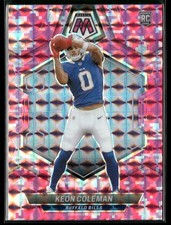 2024 Panini Mosaic Keon Coleman Blue Reactive Prizm Rookie Card No. 333 — listing 4