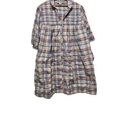 Vintage Coffee Coats by Saybury Floral Batik Print House Coat / Robe, Size 2X — listing 5