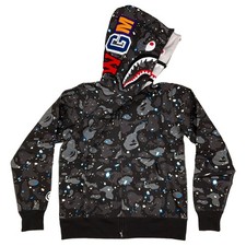 BAPE Space Camo Wide Side Zip Pullover Hoodie — listing 4