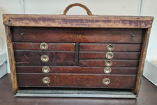 Antique Union Chest Corp. Oak Machinist Tool Chest with 7 Drawers — listing 4