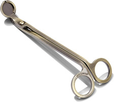 Antique Brass Candlestick with Wick Trimmer Scissors (Candle Snuffer Set) — listing 2