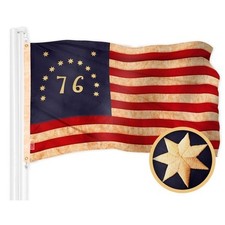 Vintage Bennington '76 13-Star American Flag 3x5 ft Cotton — listing 2