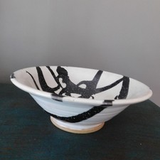 Mid-Century Ceramic Gurgle Jug Pitcher Vase with Splatter Glaze — listing 5