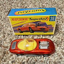 Matchbox Superfast No. 21 Rod Roller Hot Rod, Yellow with Red Seat & Flame Label
