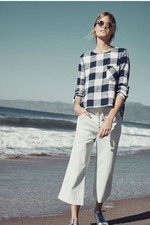 Cloth & Stone by Anthropologie White Cotton Button-Front Top, Size M/L — listing 6