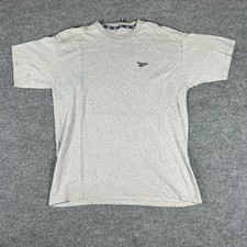 Reebok Men's Gray Heather Short Sleeve Logo T-Shirt, Size S — listing 6