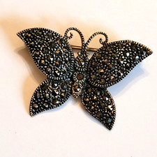 Vintage Marcasite Butterfly Brooch — listing 5
