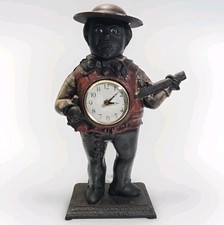 Vintage Figural Novelty Clock — Banjo-Playing Figure with Clock-Face Banjo Body — listing 4