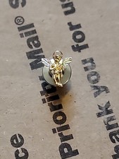 10K Gold Winged Enamel Airline Service Pin / Lapel Tie Tack — listing 4