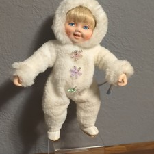 The Ashton-Drake Galleries Porcelain Snow Baby Dolls, Set of 4 — listing 4