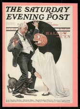 Norman Rockwell Collector Card W2 'Tackled' - Saturday Evening Post Nov. 21, 1925
