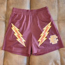 Eric Emanuel EE Basic Lightning Bolt Mesh Shorts Red — listing 6